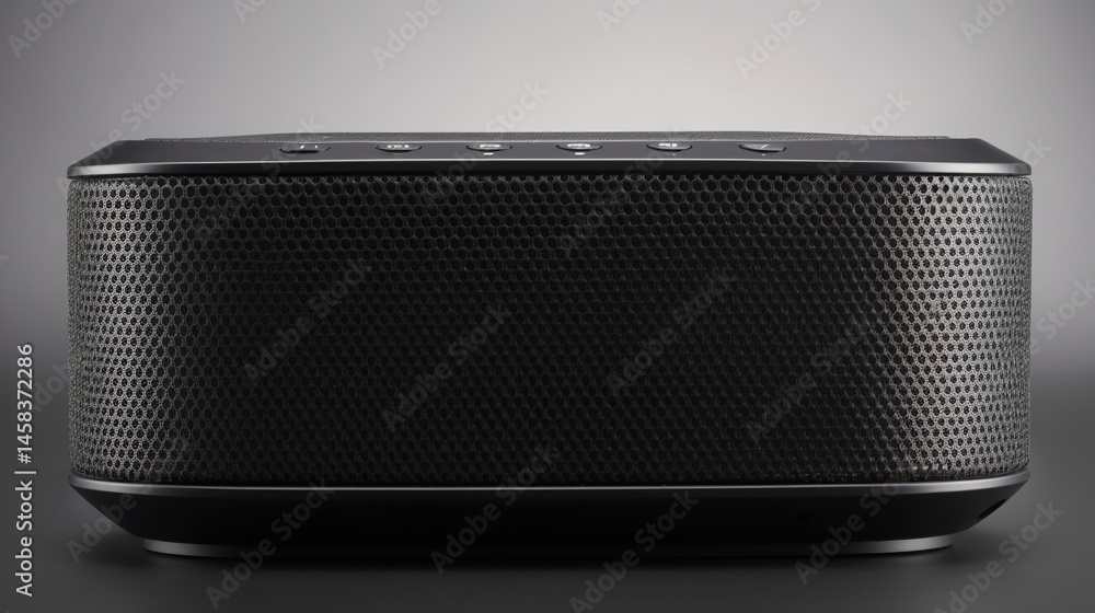 Obraz premium Portable black speaker