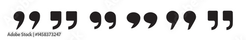  Quotes icon vector set.quote mark collection. black quotes icon set. Speech mark. inverted commas symbol. vector illustration eps 10.