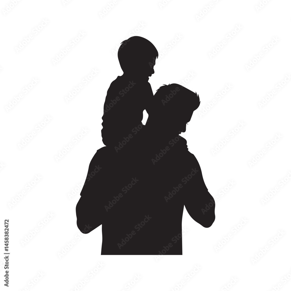 Father and Son Silhouette A Bond of Love Father and Son Silhouette A Bond of Love
