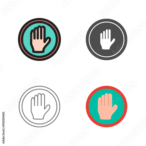 Halt Vector Icon