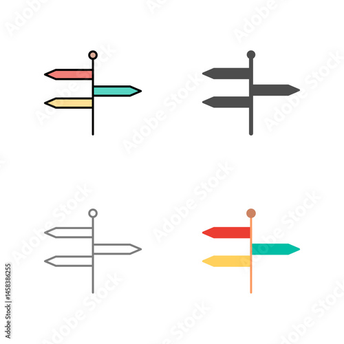 Directions Vector Icon