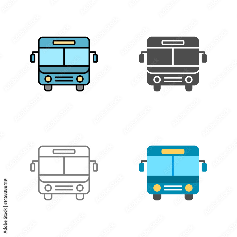 Bus Vector Icon Bus Vector Icon