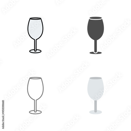 Wine Glass Vector Icon