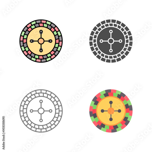 Roulette Vector Icon