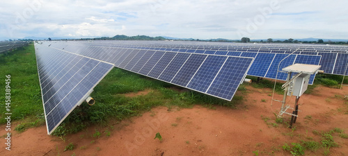 Solar farm in Malawi, Africa. It is a 20 mega watt farm that will produce electricity for the national grid.