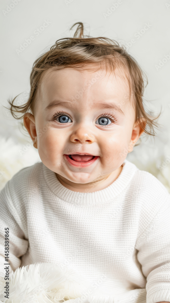 Smiling baby portrait Smiling baby portrait