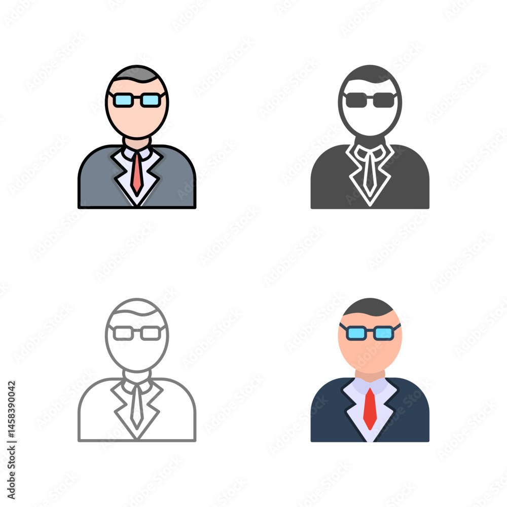 Casino Manager Vector Icon Casino Manager Vector Icon