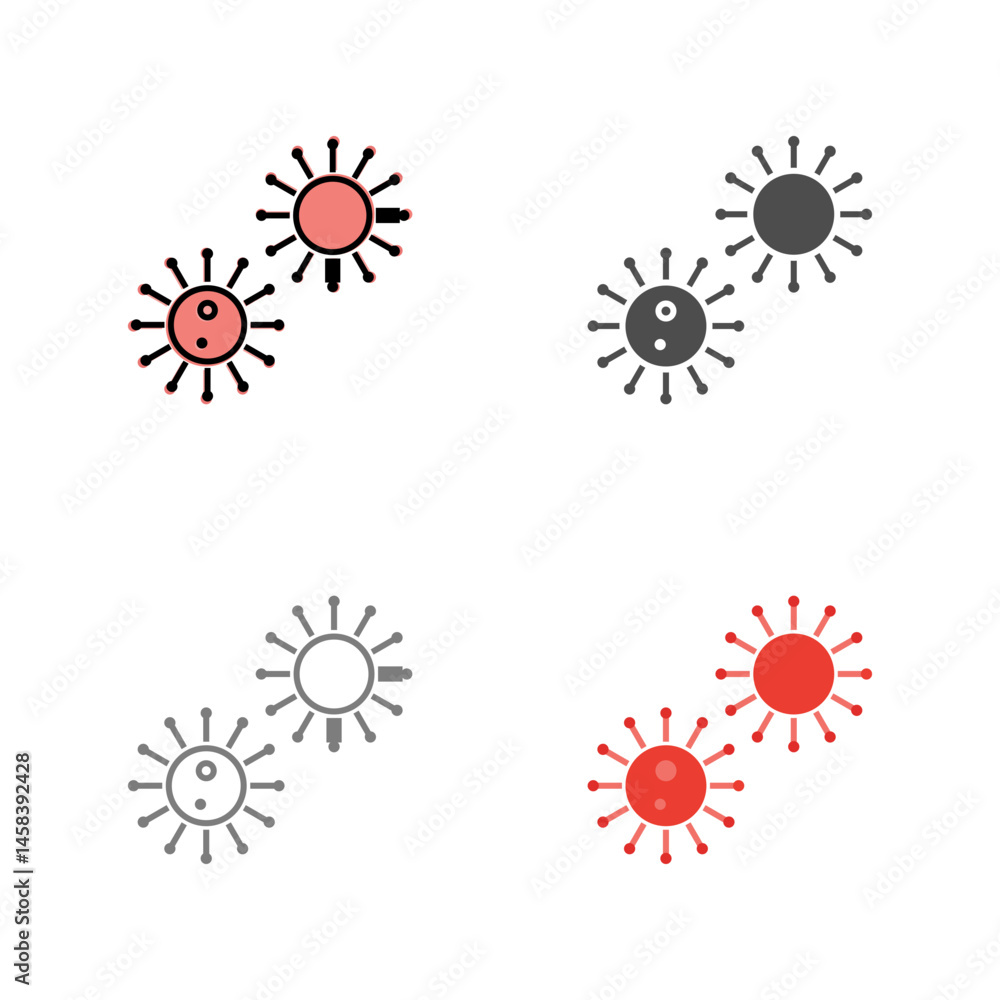 Unique Virus Vector Icon Unique Virus Vector Icon