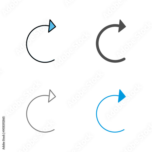 Unique Reload Vector Icon