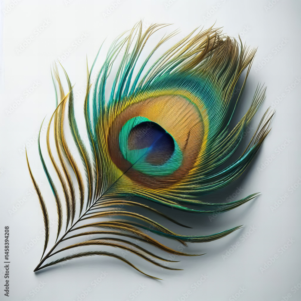 Obraz premium Vibrant Peacock Feather