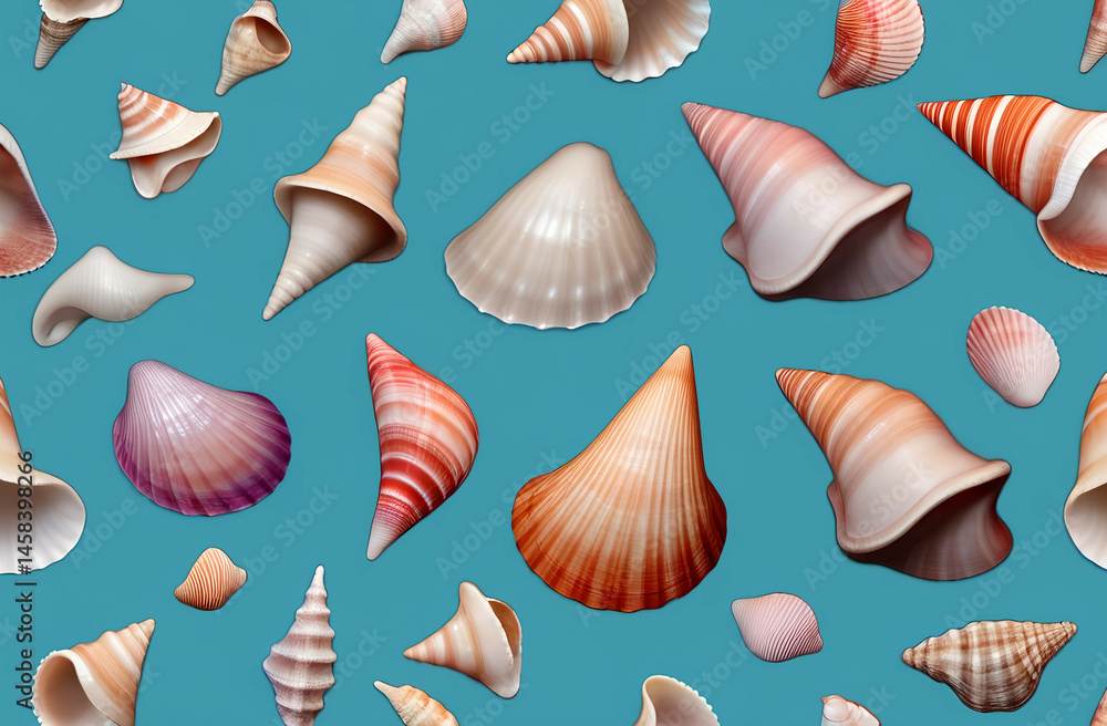 Fototapeta premium sea shells collection