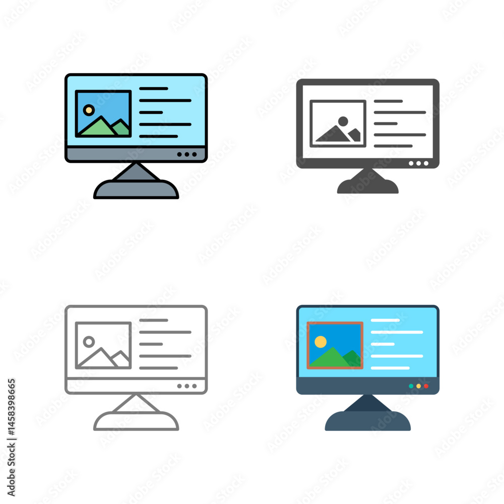 Unique Content Planning Vector Icon Unique Content Planning Vector Icon