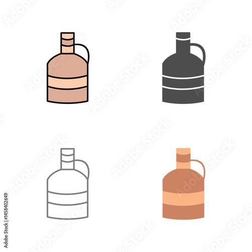 Unique Moon Shine Vector Icon