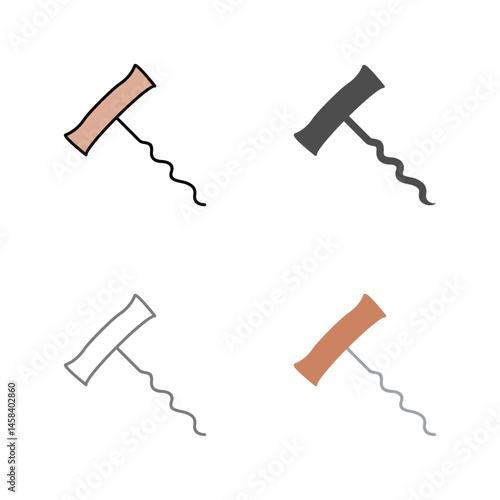 Unique Corkscrew Vector Icon