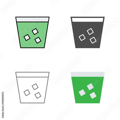 Unique Double Shot Vector Icon