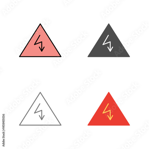 Unique Electricity Danger Vector Icon