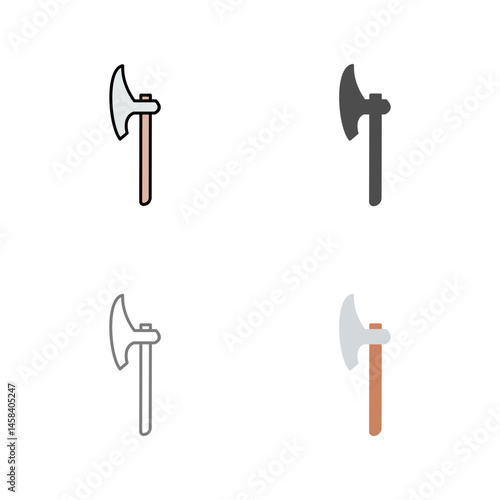 Unique Axe Vector Icon