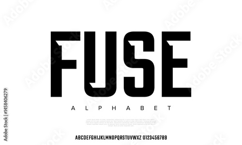 Modern bold display font, perfect for headlines, posters, technology, and futuristic graphic design project