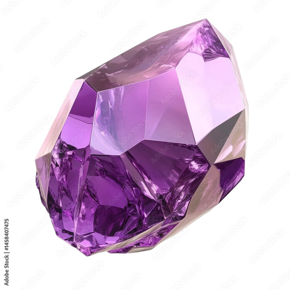 Amethyst gemstone large purple crystal rich color facets shine bright Amethyst gemstone large purple crystal rich color facets shine bright