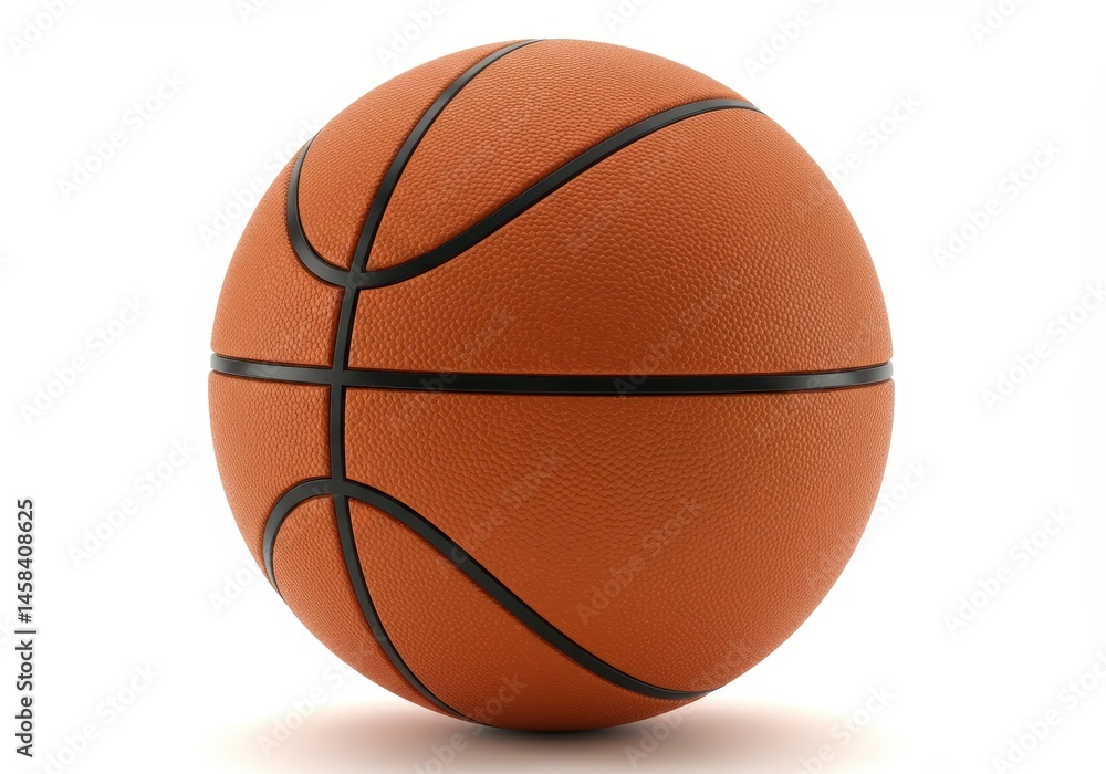 Obraz premium Classic Orange Basketball Sport Equipment Game Ball High Resolution Image Perfect for Designs and