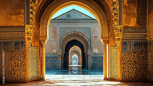 Golden Arches: A Journey Through Ornate Islamic Architecture