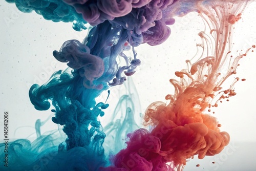 Ink in water — vivid, swirling motion.