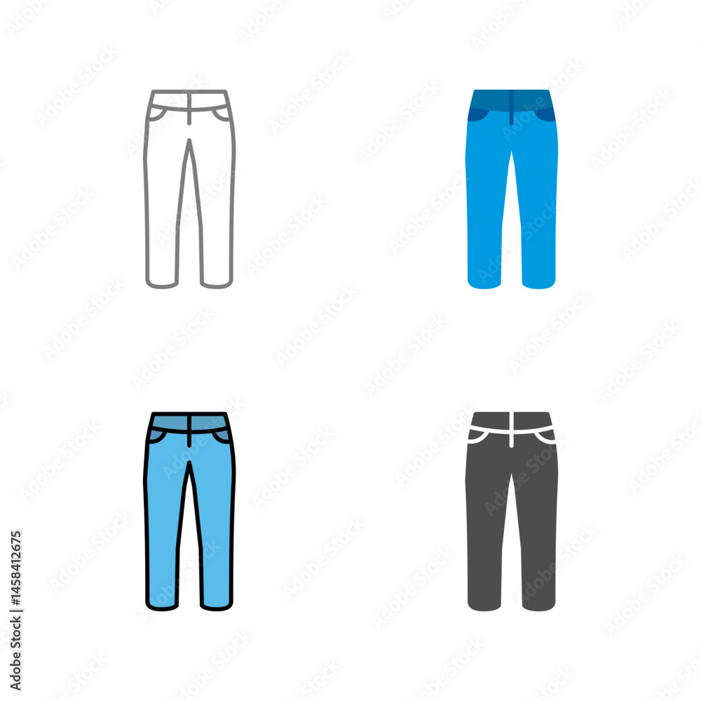 Trousers Vector Icon Trousers Vector Icon