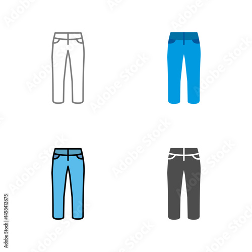 Trousers Vector Icon