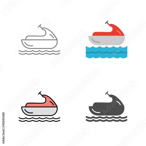 Jet Ski Vector Icon