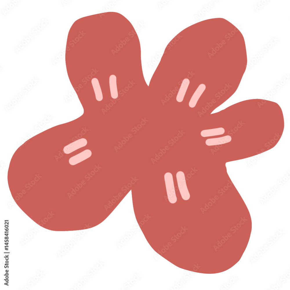 Obraz premium cute flower illustration