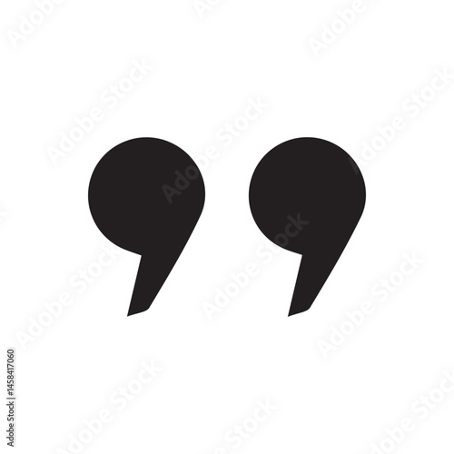 Quotes icon vector. Quotemarks outline, speech marks, inverted commas or talking marks collection. Talk bubble speech icon. vector illustration eps 10.