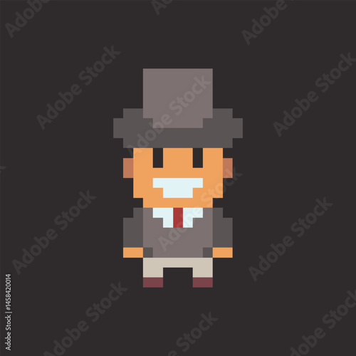 this is people in pixel art ,this item good for presentations,stickers, icons, t shirt design,game asset,logo and your project.