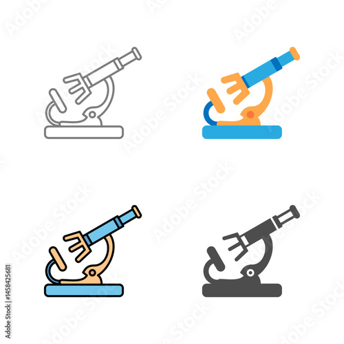 Microscope Vector Icon