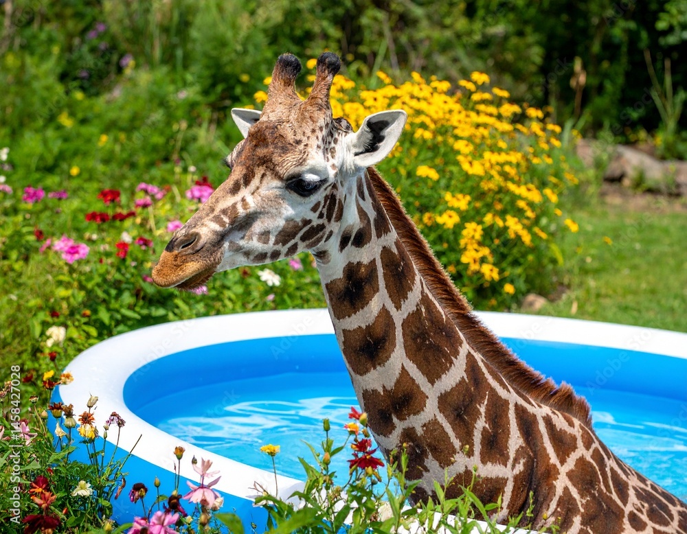 Obraz premium Im Planschbecken