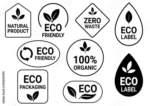 Eco-Friendly Vector Labels for Modern Packaging