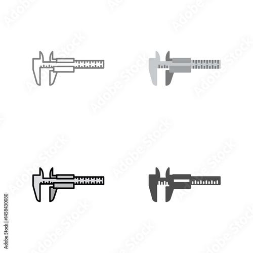 Calipers Vector Icon