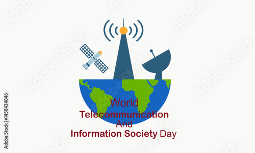 International Telecommunication Day White Background
