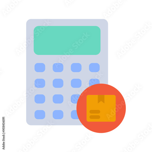 Calculator icon vector image. Suitable for mobile apps, web apps and print media.