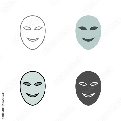 Ancient Face Mask Vector Icon