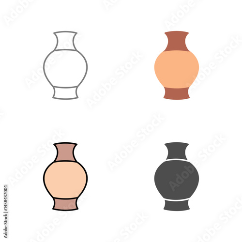 Antique Jar Vector Icon