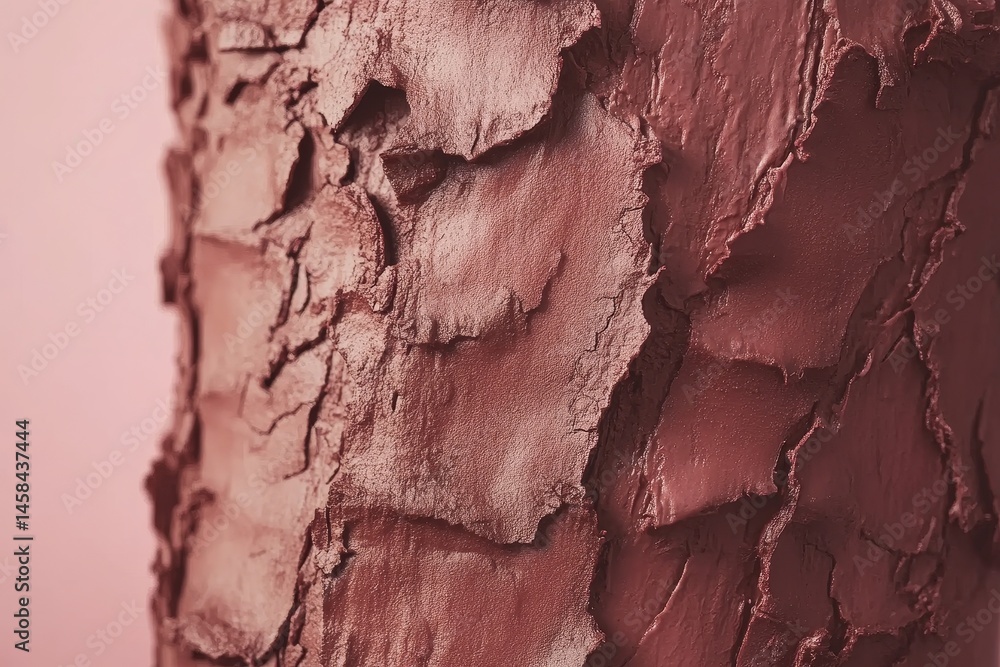 Fototapeta premium Close-up view of a textured, reddish-brown surface.