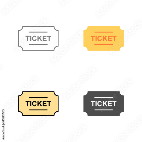 Tickets Vector Icon