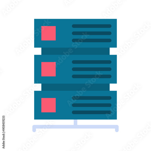Server icon vector image. Suitable for mobile apps, web apps and print media.