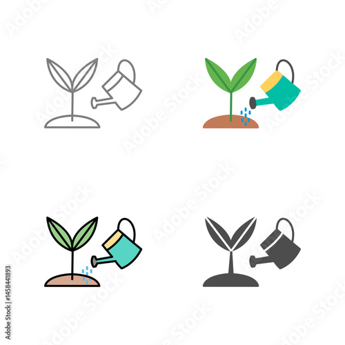 Growing Plant Vector Icon