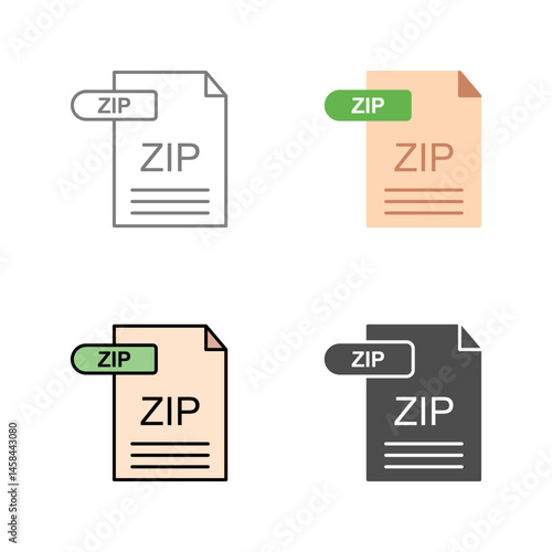 ZIP Vector Icon