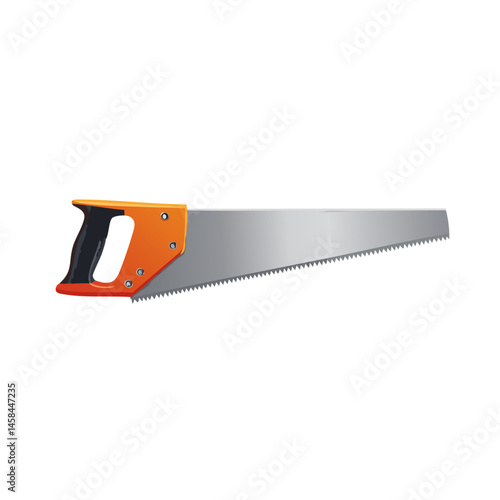 handsaw isolated on white vector tool graphic design