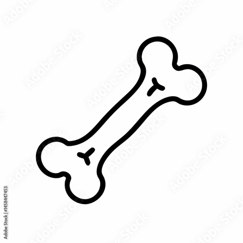 Cartoon Dog Bone Illustration