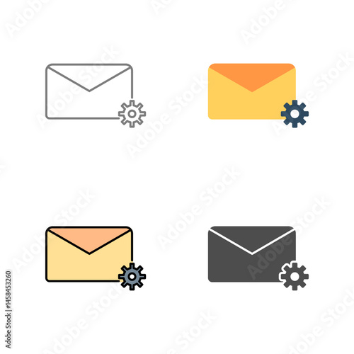 Message Settings Vector Icon
