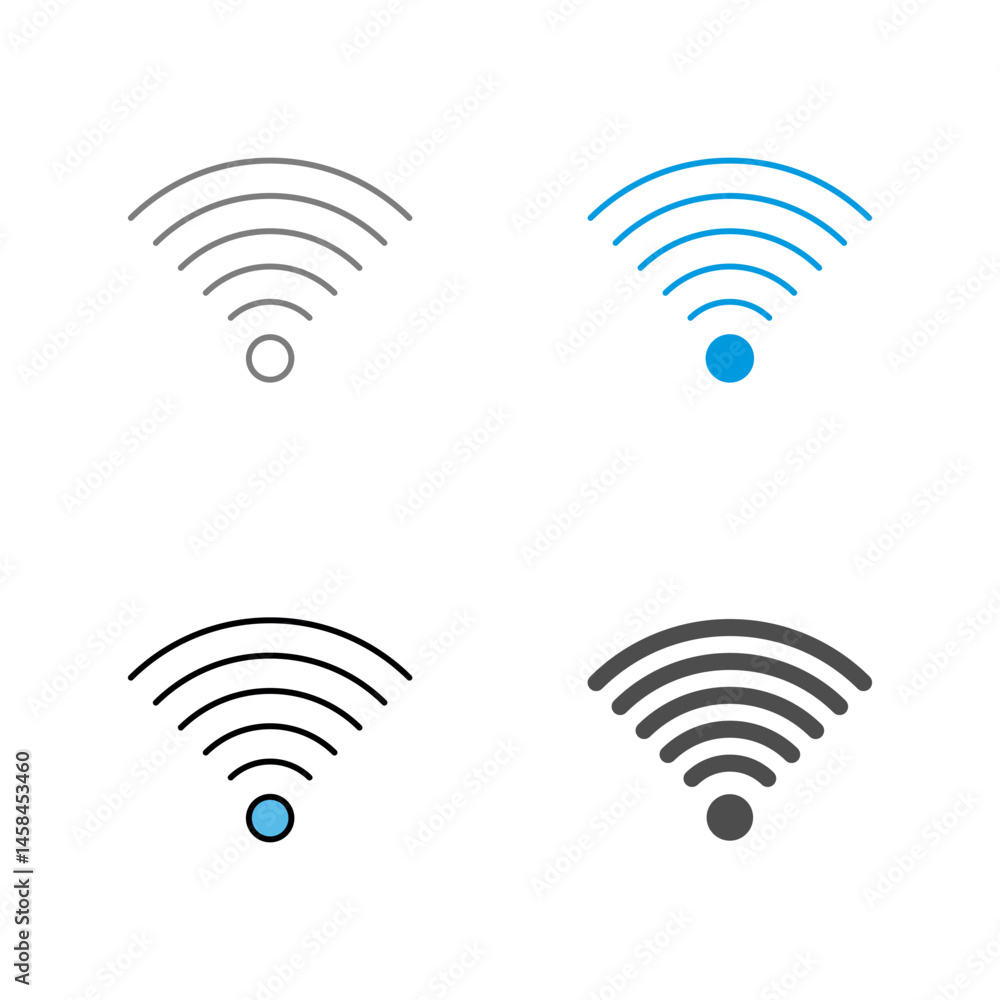 Signal on User Vector Icon Signal on User Vector Icon