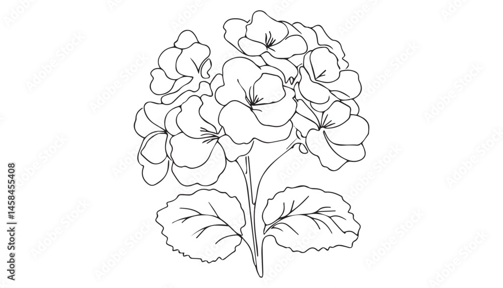 Continuous one single minimal line drawing flower Continuous one single minimal line drawing flower